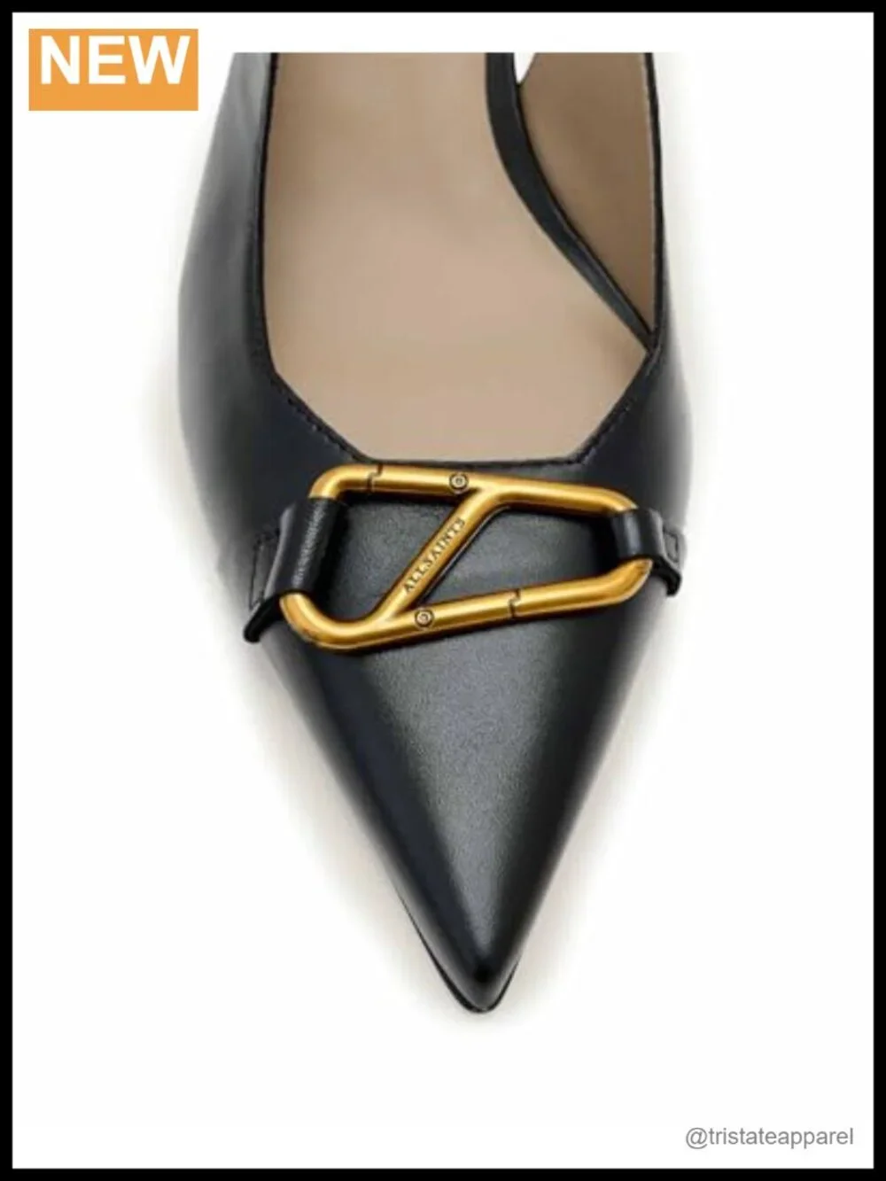 Womens Hera Slingback Shoe Pointed Toe Buckle Business Casual